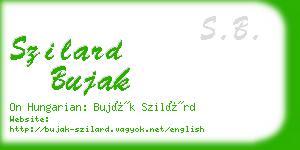 szilard bujak business card